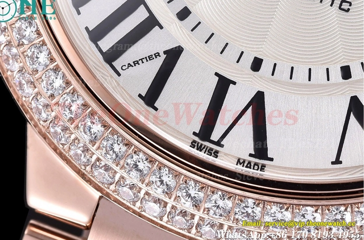 RG MY8215 De RG GDF Dial White Bleu Dia Ballon Cartier 42mm 0128